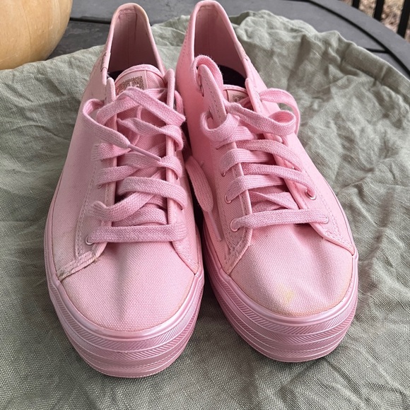 Keds Pink Platform Canvas Sneakers - Picture 5 of 9